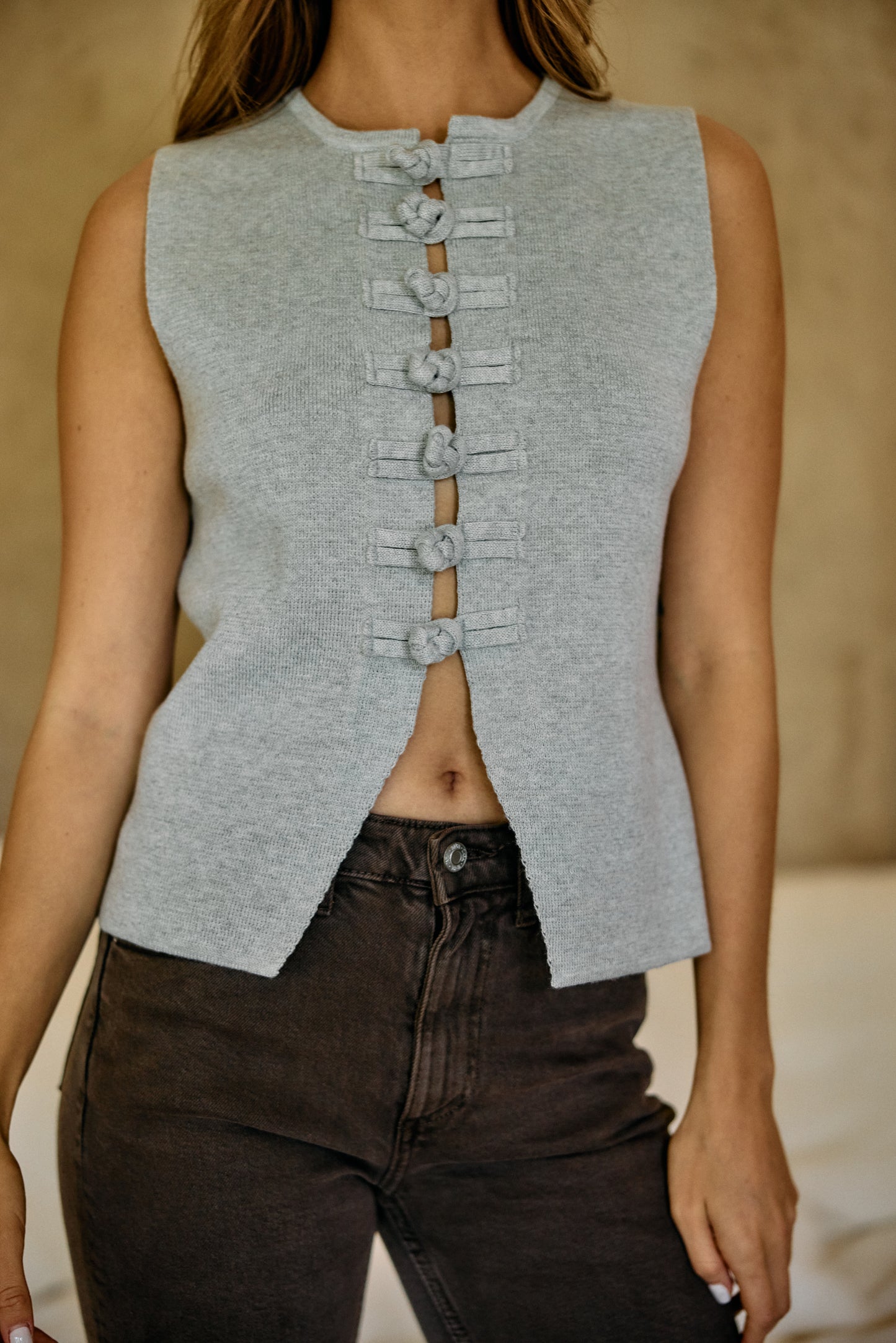 Chaleco Grace Gris