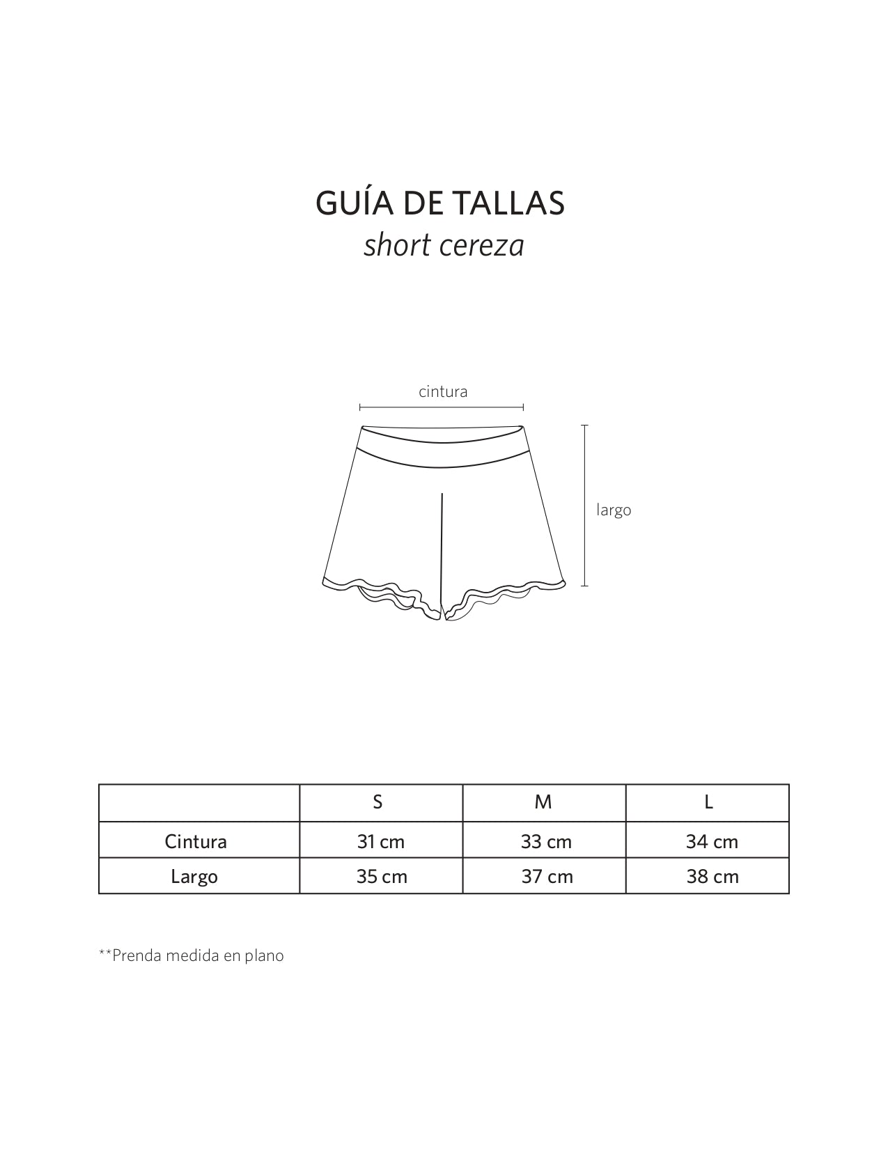 SHORT CEREZA OLIVA