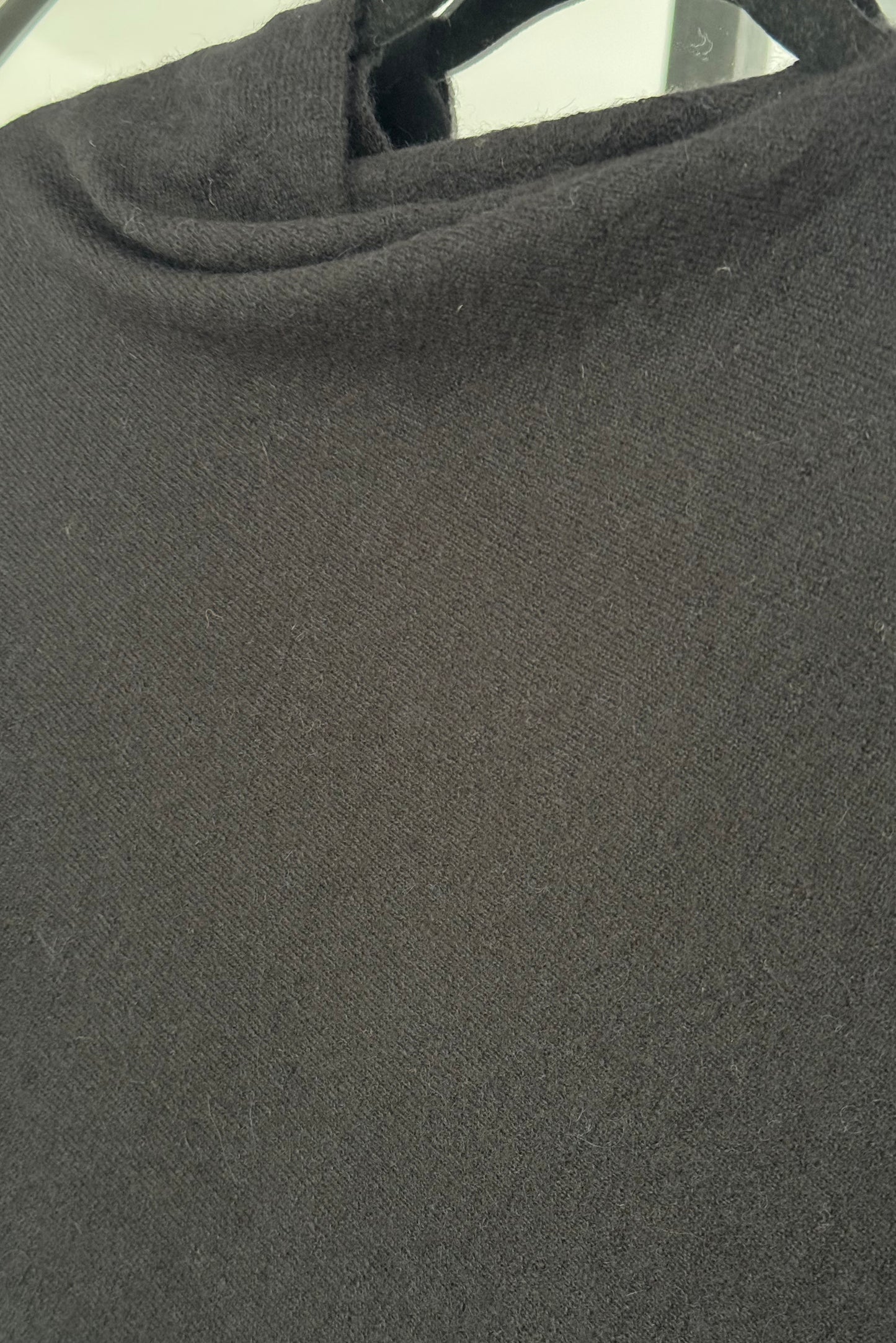 Poncho Baby Alpaca Daisy Negro