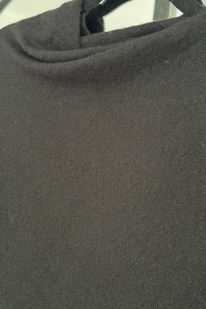 Poncho Baby Alpaca Daisy Negro