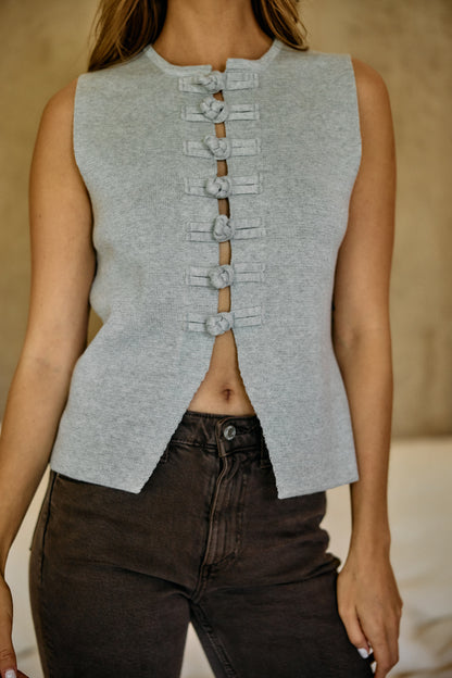 Chaleco Grace Gris
